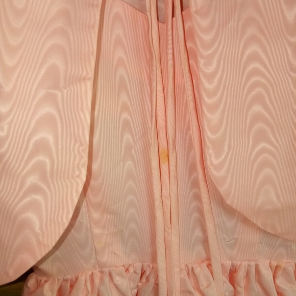 Pink Taffeta 5 Maxi Formal Dress Bolero Set - Picture 6 of 6